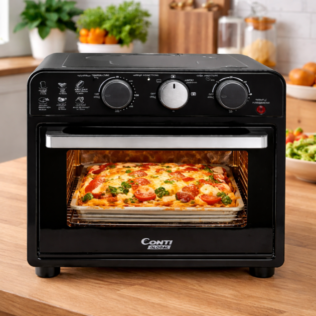 فرن ومقلاة هوائية Conti Global بسعة 20 لتر وقوة 2000 واط