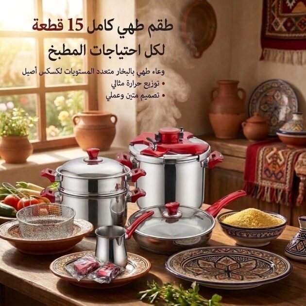 طقم كوكوط هاشفر التركي 15 قطعة + هدية